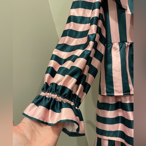 Crosby by Mollie Burch pink and green dress medium - Picture 3 of 6